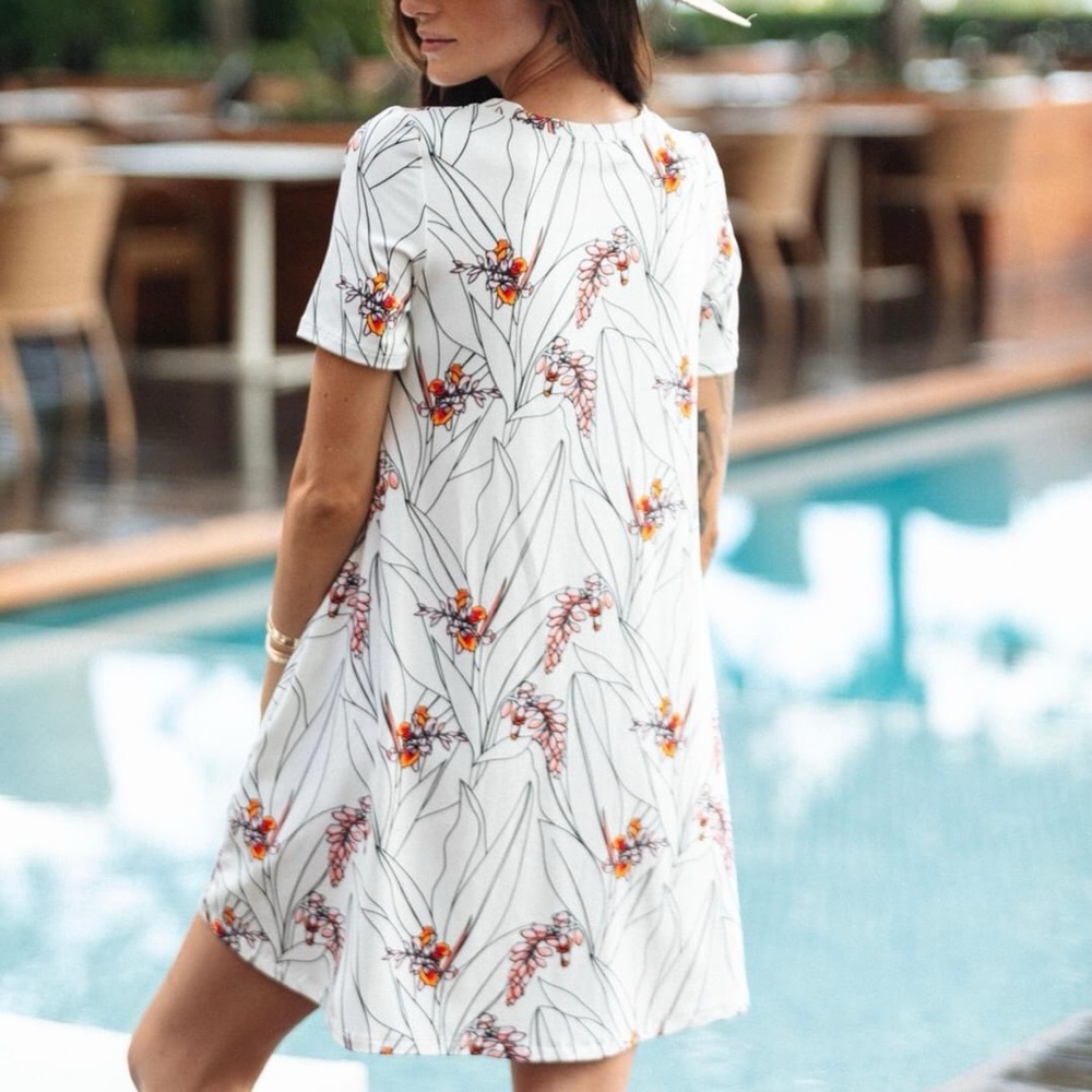 Fighting Eel Dress Lia Vanilla Shell Ginger Large